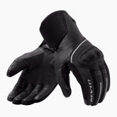 Guanti Stratos 3 GTX, un guanto moto invernale con membrana GORE-TEX. Colore nero. Di REV'IT!.